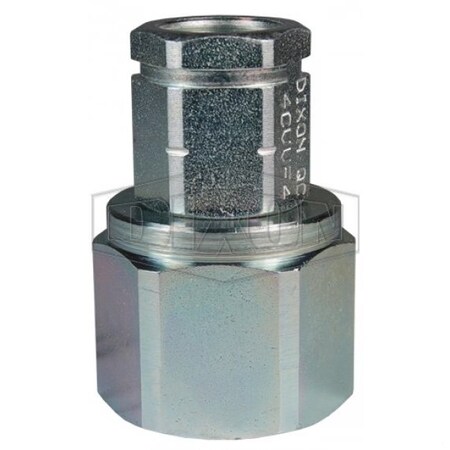 Dixon DQC CVV European Interchange Female Coupler, 1/2-14 Nominal, Female NPTF, Steel 4CVVF4